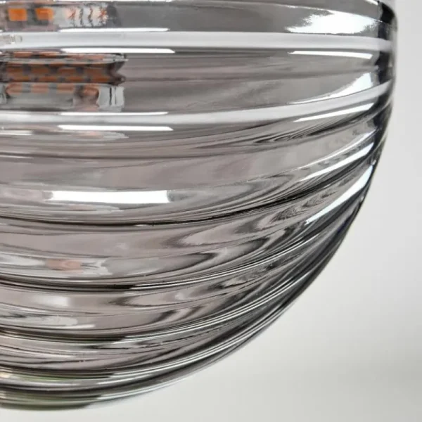 hofstein Plafonnier - Verre 10 cm, 12cm, 15cm Chehalis Ambre, Fumé, 8 lumières* Lampes Modernes