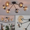 hofstein Plafonnier - Verre 15 cm Gastor Ambre, Clair, Fumé, 6 lumières* Lampes Modernes