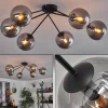 hofstein Plafonnier - Verre 15 cm Gastor Fumé, 6 lumières* Lampes Modernes
