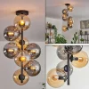 hofstein Plafonnier - Verre 15 cm Gastor Ambre, Fumé, 8 lumières* Lampes Modernes