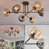 hofstein Plafonnier - Verre 15 cm Gastor Ambre, Clair, Fumé, 6 lumières* Lampes Modernes