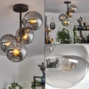 hofstein Plafonnier - Verre 15 cm Gastor Fumé, 4 lumières* Lampes Modernes