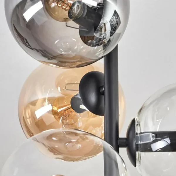 hofstein Plafonnier - Verre 15 cm Gastor Ambre, Clair, Fumé, 6 lumières* Lampes Modernes
