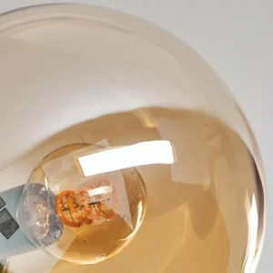 hofstein Plafonnier - Verre 15 cm Gastor Ambre, 6 lumières* Lampes En Verre