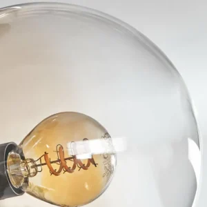 hofstein Plafonnier - Verre 15 cm Gastor Ambre, Clair, 4 lumières* Lampes En Verre