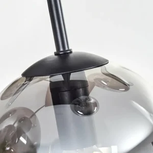 hofstein Plafonnier - Verre 15 cm Gastor Fumé, 5 lumières* Lampes Modernes