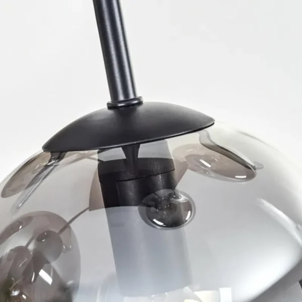 hofstein Plafonnier - Verre 15 cm Gastor Fumé, 5 lumières* Lampes Modernes