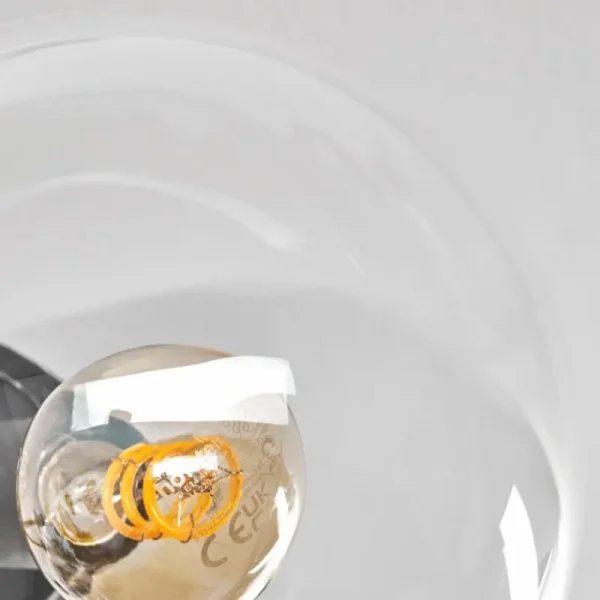 hofstein Plafonnier - Verre 15 cm Gastor Ambre, Clair, Fumé, 6 lumières* Lampes Modernes