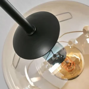 hofstein Plafonnier - Verre 15 cm Gastor Ambre, Clair, 6 lumières* Lampes En Verre