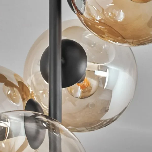hofstein Plafonnier - Verre 15 cm Gastor Ambre, Clair, 4 lumières* Lampes En Verre