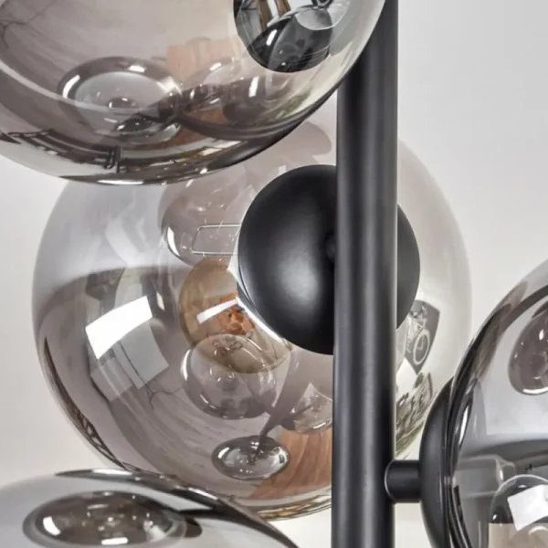 hofstein Plafonnier - Verre 15 cm Gastor Fumé, 6 lumières* Lampes Modernes