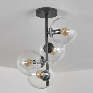 hofstein Plafonnier - Verre 15 cm Gastor Clair, 4 lumières* Lampes En Verre