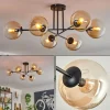 hofstein Plafonnier - Verre 15 cm Koyoto Ambre, Clair, 6 lumières* Lampes En Verre