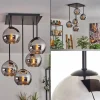 hofstein Plafonnier - Verre 15 cm Koyoto Chrome, 5 lumières* Lampes En Verre