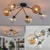 hofstein Plafonnier - Verre 15 cm Koyoto Ambre, Clair, 6 lumières* Lampes En Verre