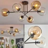 hofstein Plafonnier - Verre 15 cm Koyoto Ambre, Clair, 6 lumières* Lampes En Verre