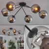 hofstein Plafonnier - Verre 15 cm Koyoto Chrome, 6 lumières* Lampes En Verre
