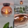 hofstein Plafonnier - Verre 20 cm Koyoto Clair, Cuivré, 1 lumière* Lampes En Verre