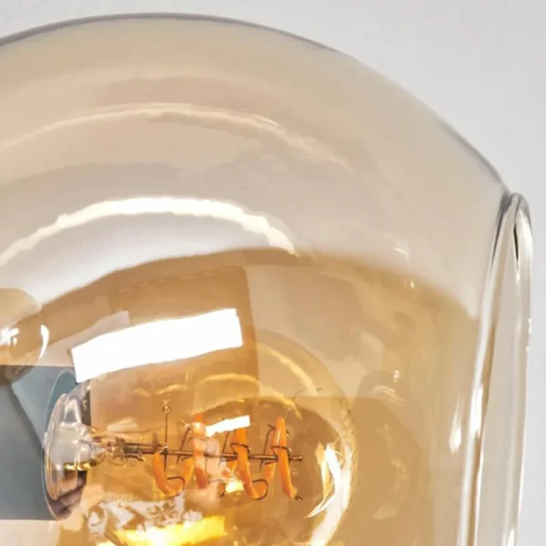 hofstein Plafonnier - Verre 15 cm Koyoto Ambre, Clair, 6 lumières* Lampes En Verre