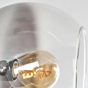 hofstein Plafonnier - Verre 15 cm Koyoto Chrome, Clair, 6 lumières* Lampes En Verre