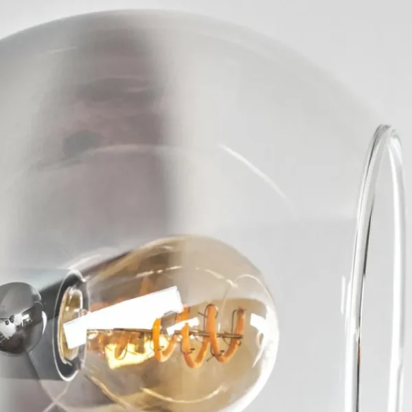 hofstein Plafonnier - Verre 15 cm Koyoto Chrome, Clair, 6 lumières* Lampes En Verre