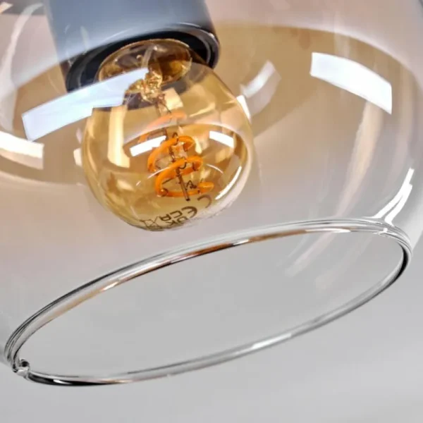 hofstein Plafonnier - Verre 15 cm Koyoto Ambre, Clair, 1 lumière* Lampes En Verre