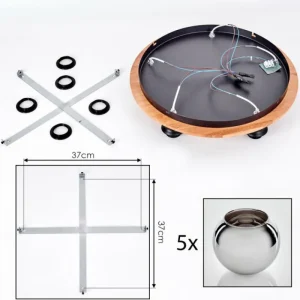 hofstein Plafonnier - Verre 15 cm Koyoto Écru, Noir, 5 lumières* Lampes Modernes