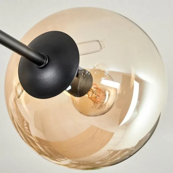 hofstein Plafonnier - Verre 15 cm Koyoto Ambre, Clair, 6 lumières* Lampes En Verre