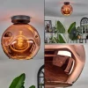 hofstein Plafonnier - Verre 25 cm Ripoll Cuivré, 1 lumière* Lampes En Verre