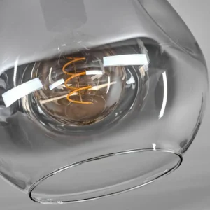 hofstein Plafonnier - Verre 25 cm Ripoll Clair, Fumé, 1 lumière* Lampes Modernes