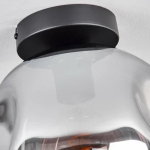 hofstein Plafonnier - Verre 25 cm Ripoll Fumé, 1 lumière* Lampes Modernes