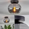 hofstein Plafonnier - Verre Apedo Fumé, 1 lumière* Lampes Modernes