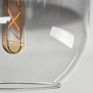 hofstein Plafonnier - Verre Apedo Laiton, 1 lumière* Lampes Modernes