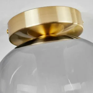 hofstein Plafonnier - Verre Apedo Laiton, 1 lumière* Lampes Modernes