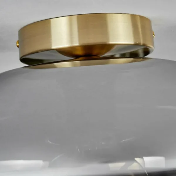 hofstein Plafonnier - Verre Apedo Laiton, Noir, 1 lumière* Lampes Modernes