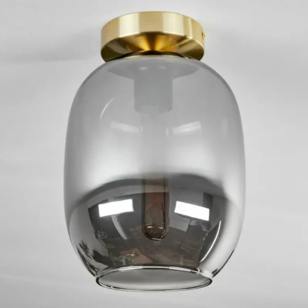 hofstein Plafonnier - Verre Apedo Laiton, 1 lumière* Lampes Modernes