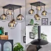 hofstein Plafonnier - Verre Chehalis Clair, Fumé, 5 lumières* Lampes Modernes