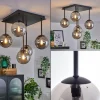 hofstein Plafonnier - Verre Chehalis Fumé, 5 lumières* Lampes Modernes