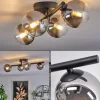 hofstein Plafonnier - Verre Chehalis Clair, Fumé, 4 lumières* Lampes Modernes