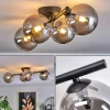 hofstein Plafonnier - Verre Chehalis Fumé, 4 lumières* Lampes Modernes