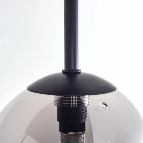 hofstein Plafonnier - Verre Chehalis Fumé, 5 lumières* Lampes Modernes