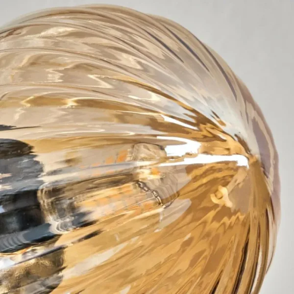 hofstein Plafonnier - Verre Chehalis Ambre, 6 lumières* Lampes Modernes