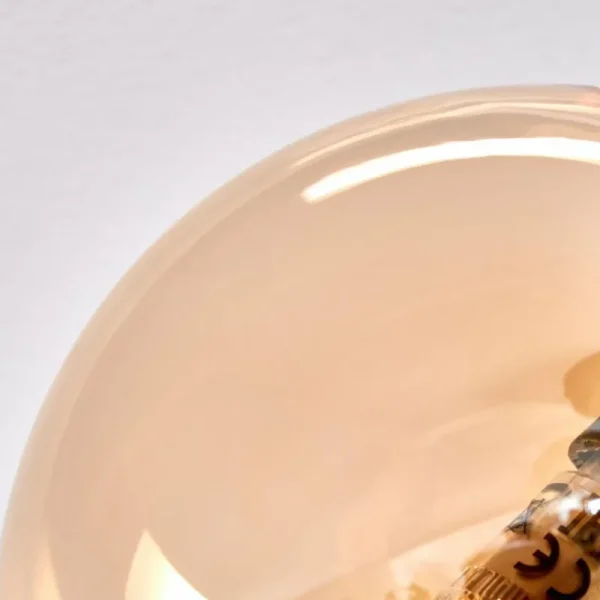 hofstein Plafonnier - Verre Chehalis Ambre, 5 lumières* Lampes En Verre
