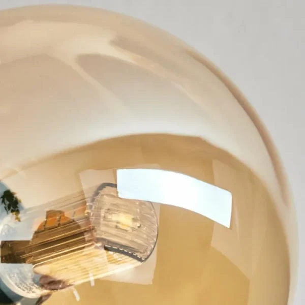 hofstein Plafonnier - Verre Chehalis Ambre, 6 lumières* Lampes En Verre