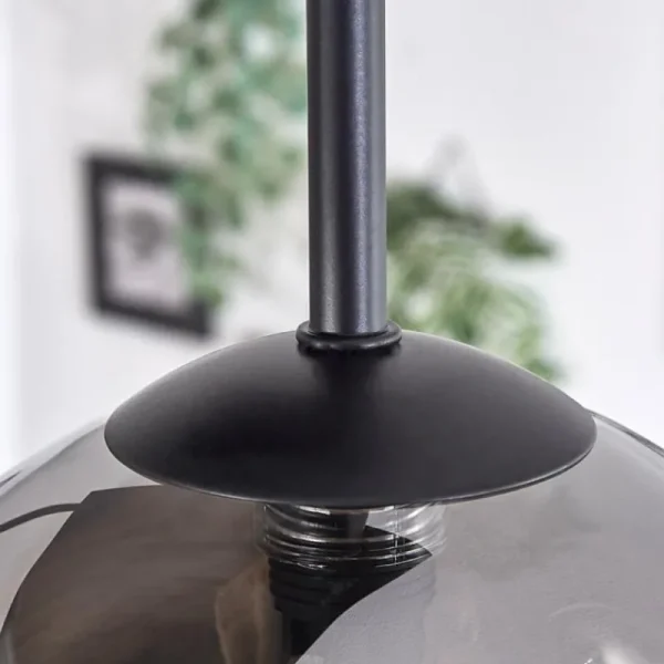hofstein Plafonnier - Verre Chehalis Clair, Fumé, 5 lumières* Lampes Modernes