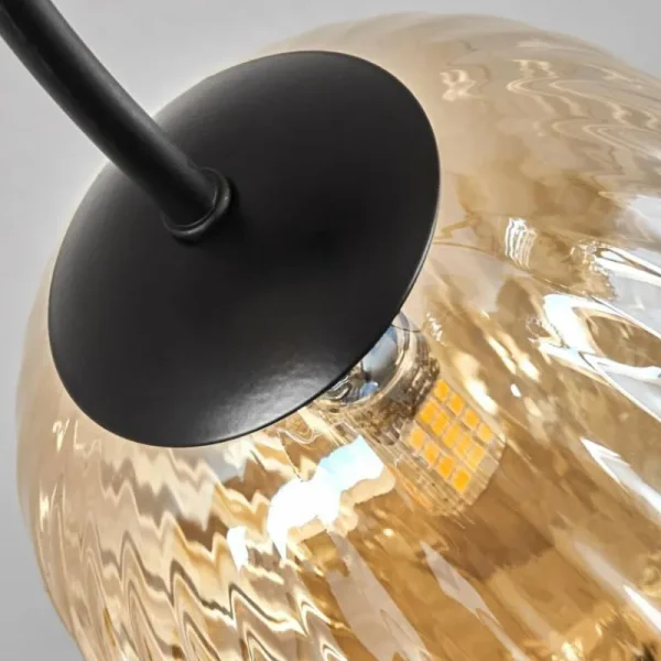 hofstein Plafonnier - Verre Chehalis Ambre, 6 lumières* Lampes Modernes
