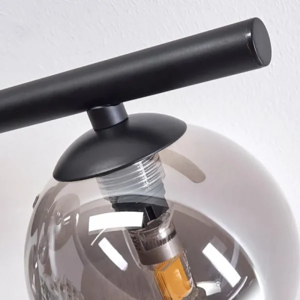 hofstein Plafonnier - Verre Chehalis Fumé, 4 lumières* Lampes Modernes
