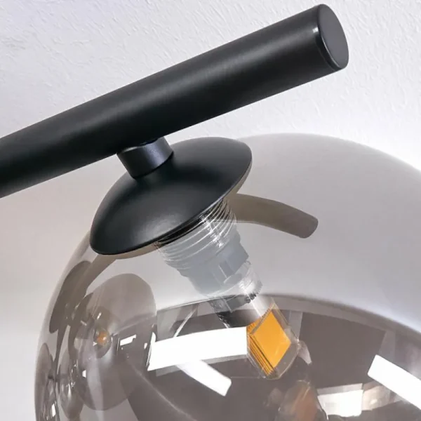 hofstein Plafonnier - Verre Chehalis Fumé, 4 lumières* Lampes Modernes