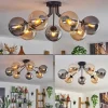 hofstein Plafonnier - Verre Gastor Ambre, Fumé, 7 lumières* Lampes Modernes