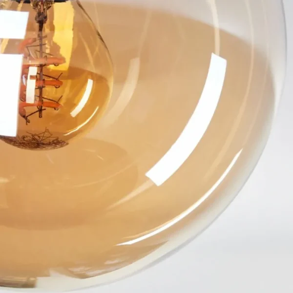 hofstein Plafonnier - Verre Gastor Ambre, 1 lumière* Lampes En Verre